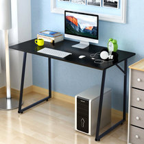 兰瑞蒂 简约电脑桌时尚书桌台式办公桌简易桌子(T型120cm黑柳木色升级)