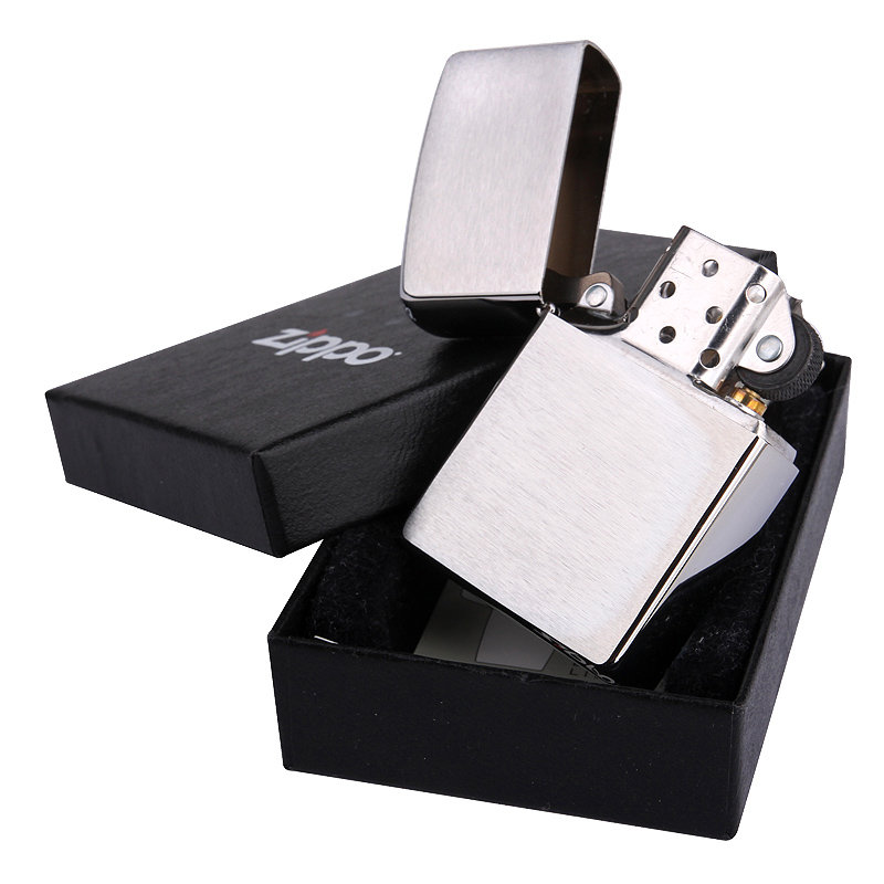 美国*芝宝zippo打火机 镀铬拉丝光板机 正版zippo 200 光面基础款