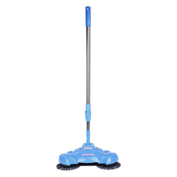 乾越 手推除尘扫帚/手持杆式扫地机/地板清洁扫把/家用手动吸尘器 多色随机