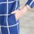 娇维安 韩版春季针织衫 女装毛衣外套 修身显瘦条纹针织开衫 女(藏蓝+米 均码)第5张高清大图