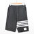 TIMS BLANC 时尚TB风平纹棉短裤2101-8(黑色 4XL)第4张高清大图