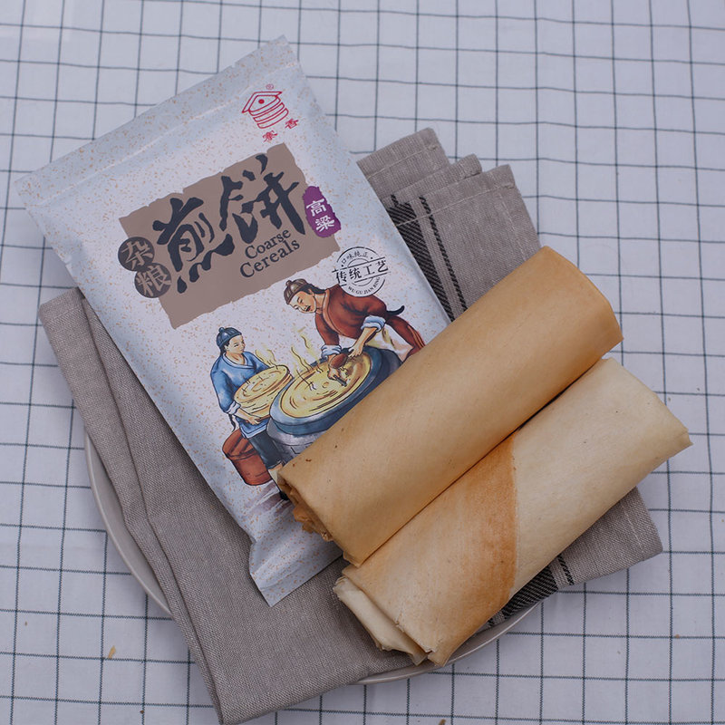 寨香杂粮煎饼纯手工50g10袋早餐东北煎饼500g独立包装不加糖专利产品