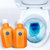 橙乐工坊蓝泡泡洁厕宝320g*2 抑菌除味 马桶清洁剂 厕所清洁祛味第2张高清大图