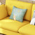 一米色彩 沙发 北欧客厅家具 布艺沙发 可拆洗日式小户型三人位 懒人沙发(黄色 单人位出口版)第2张高清大图