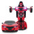 星辉车模rastarRS战警一键遥控变形汽车机器人发光发声车男孩儿童玩具遥控车(红色)第2张高清大图