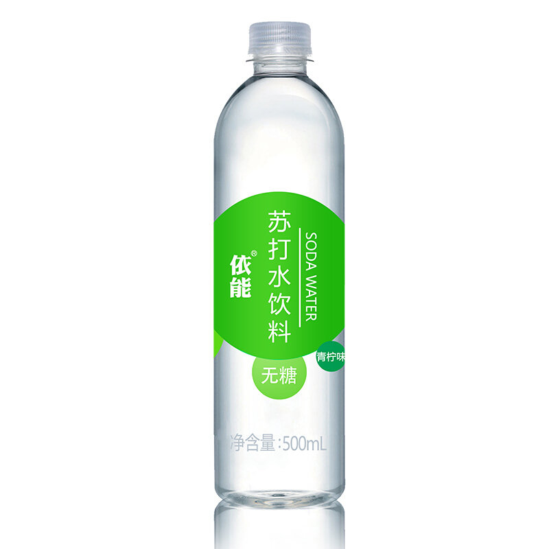 依能青柠味无糖无汽弱碱苏打水饮料500ml15国美超市甄选