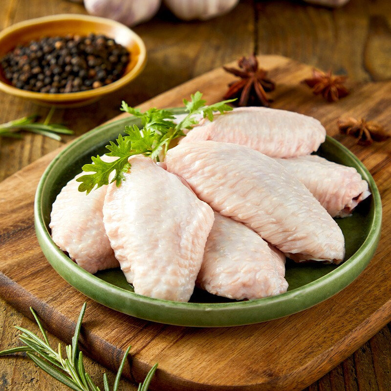 圣农鸡翅中1kg/袋 翅中 卤味食材 冷冻鸡翅中 清真食品 冷却排酸 肉质
