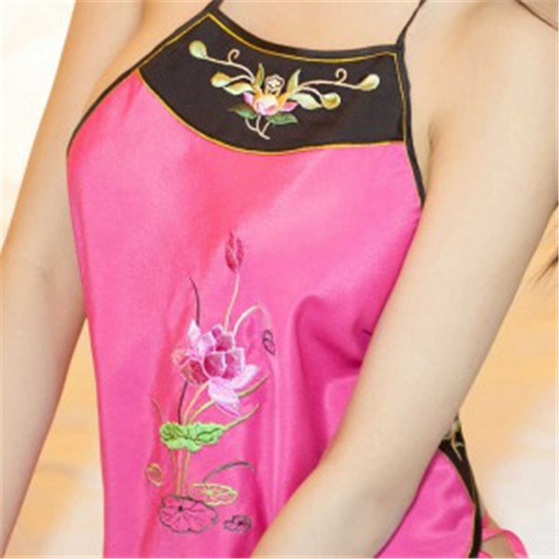 霏慕fm古典优雅荷花刺绣三点式肚兜 9643女佣装 角色扮演 游戏制服