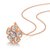 谢瑞麟 甜梦系列18K金钻石项链女款时尚彩金花朵 锁骨链送礼第3张高清大图