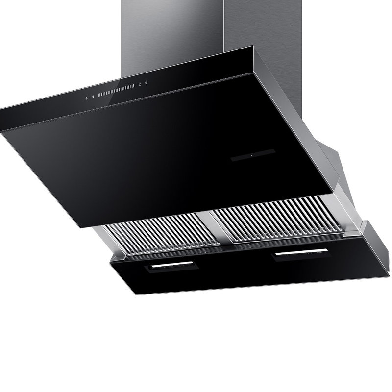 卡萨帝casartecxw219ck17bgu1低噪音侧吸油烟机钢化玻璃黑