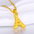 金道梦幻巴黎3D硬金吊坠埃菲尔铁塔黄金吊坠项链 限时促销直降到底第3张高清大图