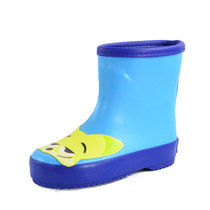 儿童雨鞋男女童雨靴中筒卡通天然橡胶防水鞋疯狂动物城幼儿园防滑幼儿雨鞋套鞋(蓝色 25码 内长16.7cm)