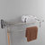 玺泽 YJ-127 浴室不锈钢可活动双层置物毛巾架/浴巾架第2张高清大图