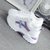超火老爹鞋网红小白鞋女2021新款基础网面韩版平底学生厚底运动鞋(白紫色 38)第5张高清大图