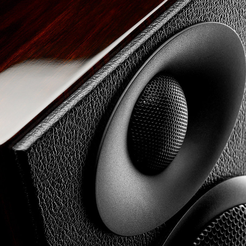 hivi惠威h4台式电脑20音箱监听木质书架客厅电视有源hifi音响单只