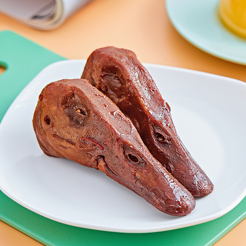 周黑鸭卤鸭头198g熟食卤味零食麻辣小吃真空小包装