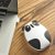 趣玩 创意USB熊猫鼠标 可充电无线鼠标 每次充电3-5小时，可用30-50天左右(磨砂黑白)第4张高清大图