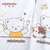 minimoto小米米 萌萌熊 罩衣 婴儿喂饭兜反穿衣罩衣围兜(粉红 2-3岁)第5张高清大图