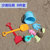 乐佳凡夏天儿童沙滩戏水玩具早教工具挖沙漏铲子玩沙土玩雪亲子互动套装沙滩桶玩具礼物 双铲沙滩桶8件套（货号：2003）(混色 版本)第5张高清大图