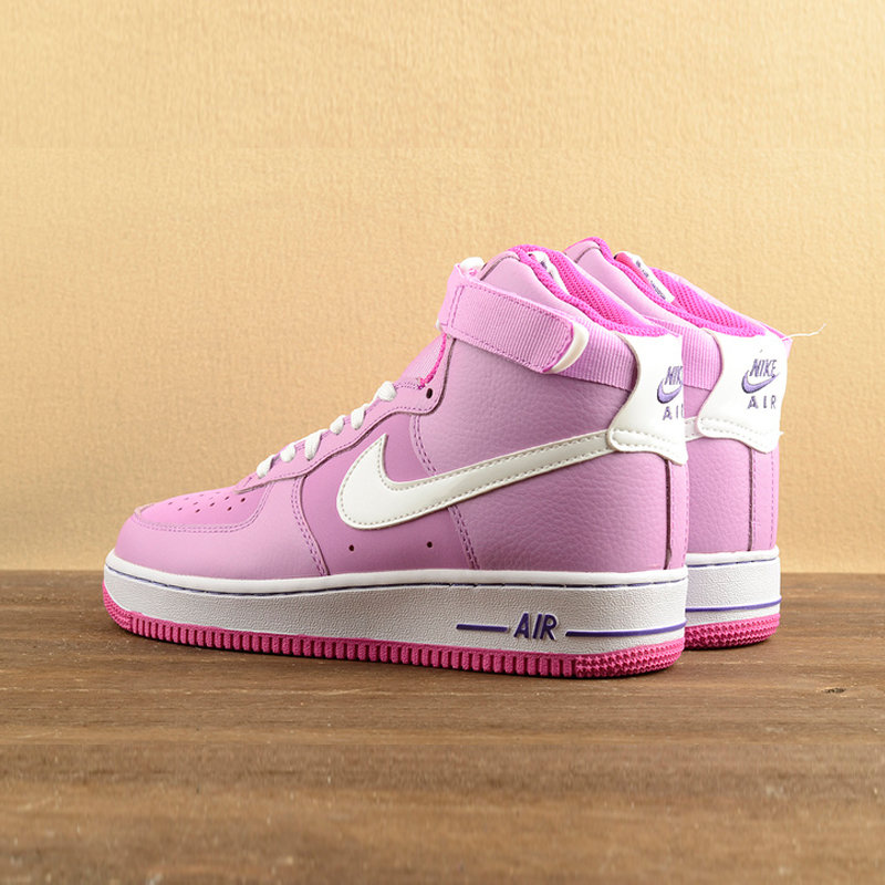 耐克男鞋女鞋nike air force 1 冬季空军一号af1高帮板鞋(粉红色 41)