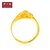 周大福珠宝首饰百年好合足金黄金戒指（计价工费58）F1284第4张高清大图
