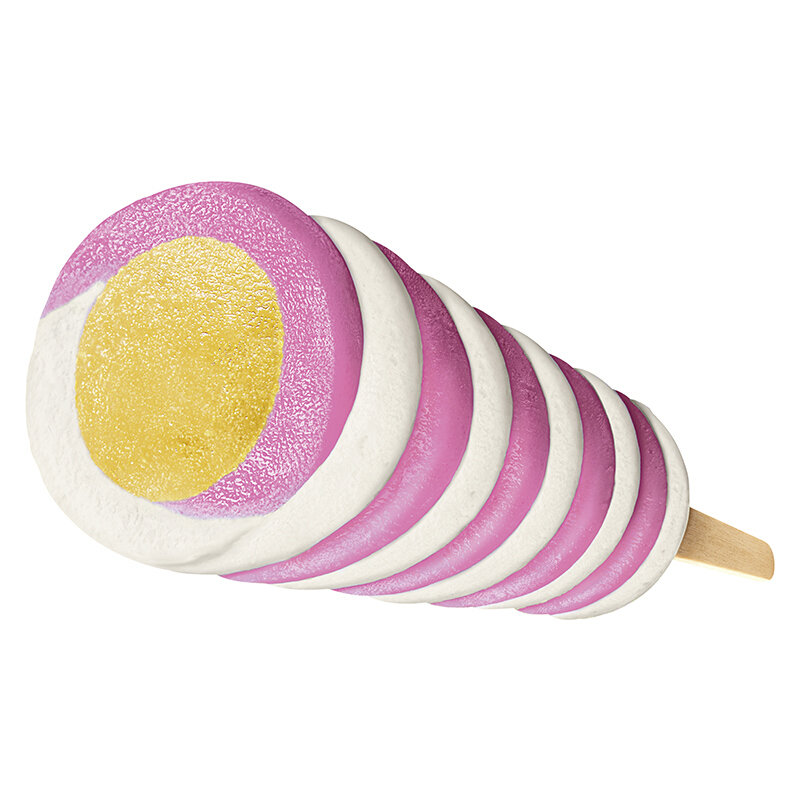 和路雪好多圈荔枝牛奶西柚口味冰淇淋5支80g冰棍家庭装