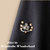 黑色镶钻长袖修身通勤连衣裙 秋冬女士韩版职业白领气质(黑色 S)第4张高清大图