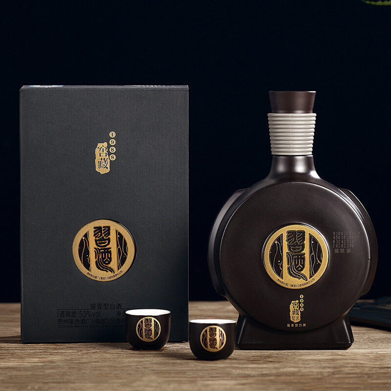 习酒窖藏1988雅致版53度白酒500ml酱香型高度白酒单瓶装