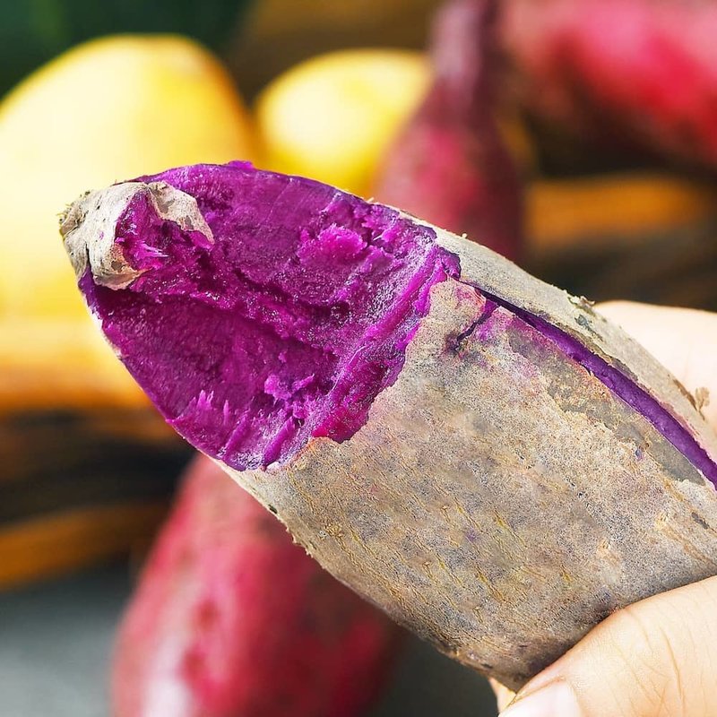 佰果安新鲜紫薯3斤装小果农家自种现挖现发农家自种新鲜现发