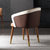 意式餐椅现代简约餐厅设计师家用洽谈椅子轻奢网红靠背凳实木围椅(默认 默认)第2张高清大图