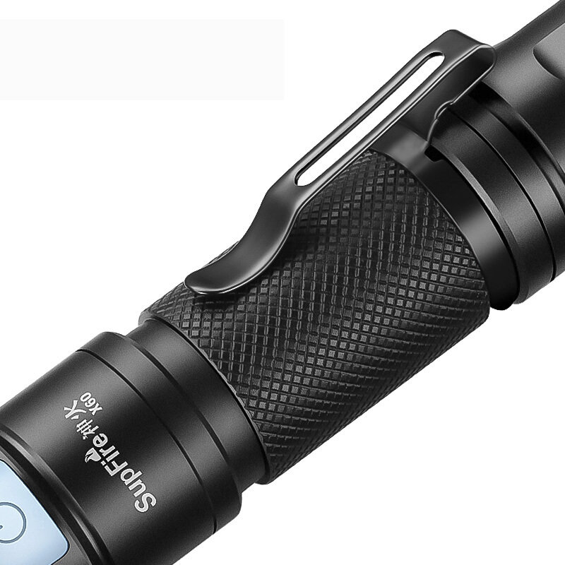 神火x60强光手电筒x60变焦远射usb充电式家用便携