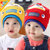 春季新款男女宝宝帽子 儿童帽子秋冬套头棉帽 韩版婴儿帽子护耳帽0-1-2岁(玫红色)第2张高清大图