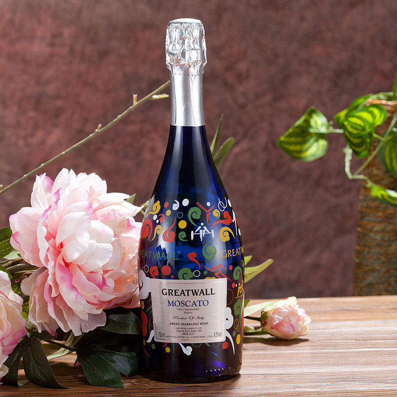 意大利长城喝彩asti起泡葡萄酒 长城梦坡(vina maipo)经典干白双支