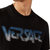 Versace男士黑色刺绣徽标T恤 A84157-A228806-A008XL码黑色 时尚百搭第5张高清大图