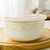 浩雅 陶保鲜碗套装家用陶瓷饭盒储物罐泡面碗可微波密封碗三件套 太阳岛(白色)第2张高清大图