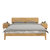 佐菲亚 北欧实木床1.5米1.8米主卧双人床小户型橡胶木经济单人婚床(单床+2柜+椰棕床垫 1.8米)第5张高清大图