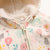 marcjanie马克珍妮宝宝冬装婴儿棉衣套装 女童儿童加绒加厚卫衣套装16973B(100(4T建议身高100cm) 花与熊印花)第2张高清大图