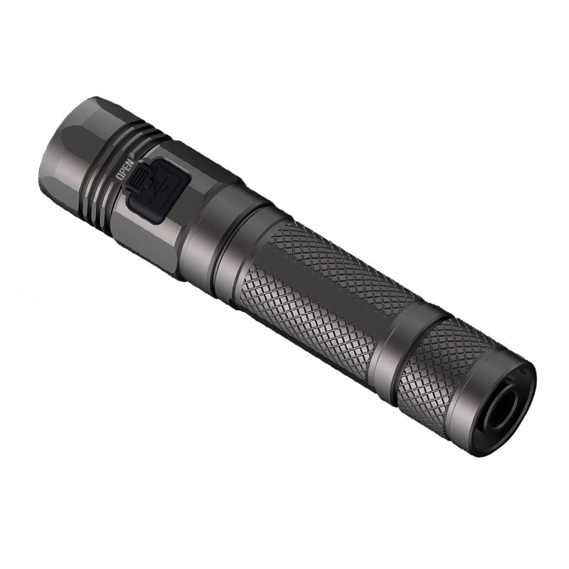 杰特明jetbeam 2015年新款dc-r20强光手电筒1200流明 带usb充电线