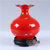 德化陶瓷复古摆件欧式花瓶家居客厅装饰品大号花瓶瓷器(21cm荷口瓶双龙戏珠-红)第3张高清大图