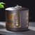 新款紫砂茶叶罐大号陶瓷密封罐防潮家用储茶普洱茶具茶叶礼盒(紫泥君子（茶）+500ML)第4张高清大图