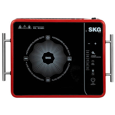 SKG远红外炉  SD-1801 触控式，一锅多能，高温防爆，特设烧烤功能，带烤盘，黑红色