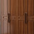 恒兴达 胡桃木实木衣柜现代中式对开门卧室简约衣柜衣橱(胡桃色)第4张高清大图