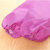 VTyee格子围裙加大桃皮绒长袖罩衣厨房防尘花朵发财树罩衣(自行车女孩紫色)第5张高清大图