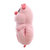 爱迷糊暖手抱枕猪娃娃 新款2019猪年吉祥物毛绒玩具儿童礼物(浅粉色大眼睛 高50cm)第3张高清大图