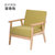 一米色彩 简易沙发 北欧田园布艺双人单人沙发椅小型实木简约日式沙发(深灰色 双人位)第2张高清大图