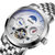 沃尔达男士机械手表陀飞轮全自动机械腕表防水商务休闲六针镂空手表(钢色黑面---2079)第2张高清大图