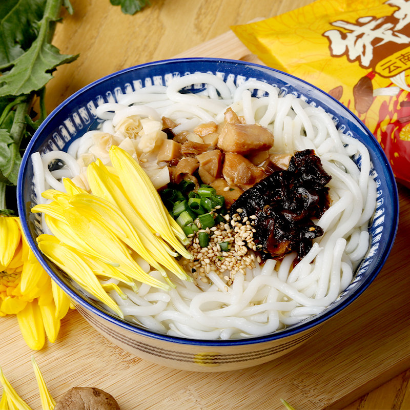 线老倌云南菊花过桥米线377g3保鲜湿米线过桥米线