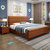 恒兴达 橡胶木新中式实木双人床1.8米1.5m现代简约高箱储物主卧床北欧婚床家具(1.5*2米原木色 床+床垫)第2张高清大图