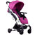 Pouch婴儿推车超轻便可坐可躺便携式伞车折叠婴儿车儿童手推车A22(紫色)第3张高清大图