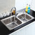 贝乐BALLEE A21C1101 304不锈钢水槽双槽 厨房洗菜盆龙头套装第5张高清大图